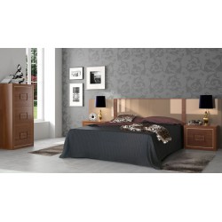 Dormitorio Pars con mesillas y cómoda en laminado :: Mobel K6